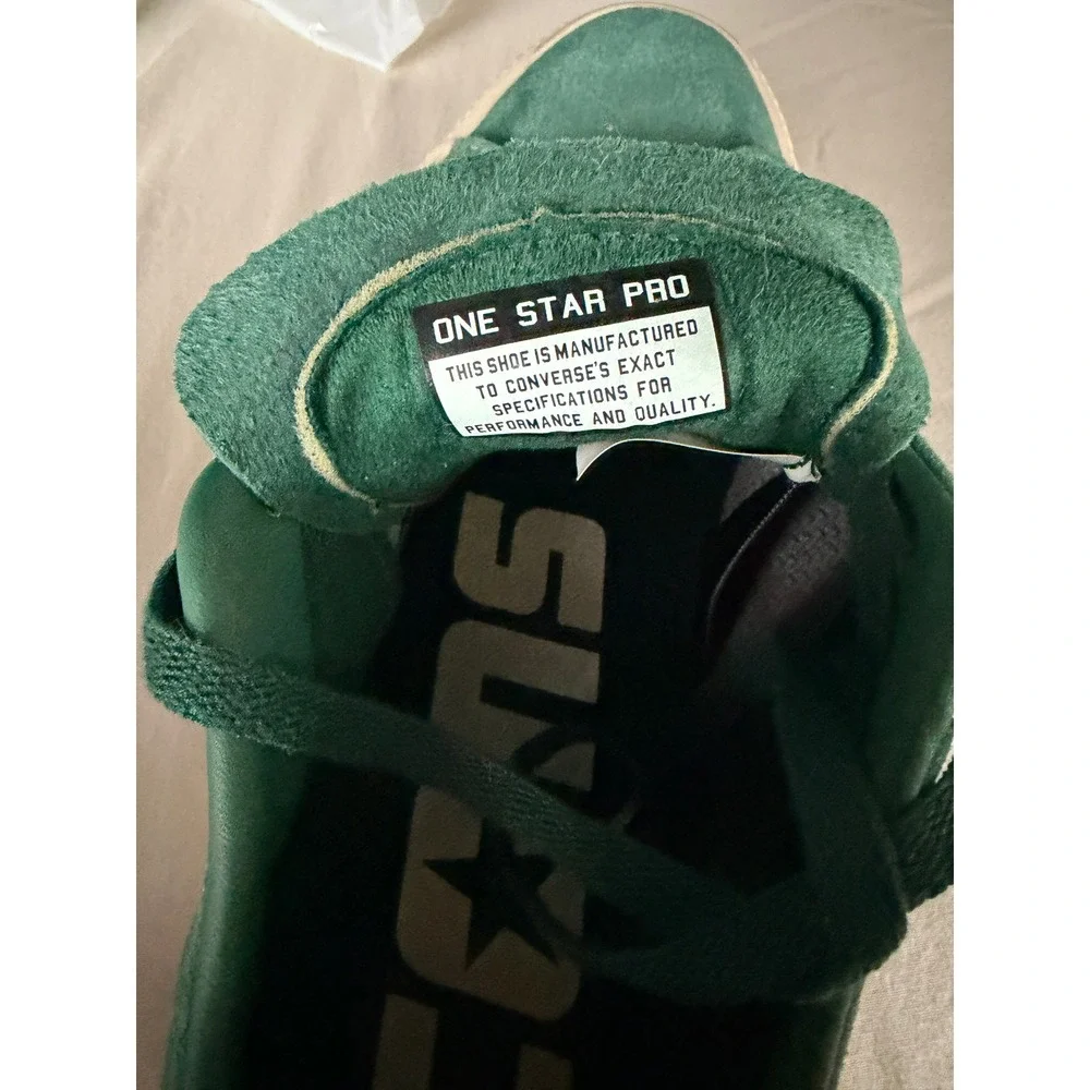 Converse CONS One Star Pro‎ Green Suede Skate Shoes Mens Low Top Sneakers - Picture 7 of 7